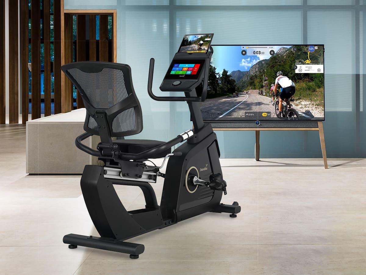 Rower stracjonarny, treningowy Cykling P14 Comfort, z dotykowym wyświetlaczem 4/7