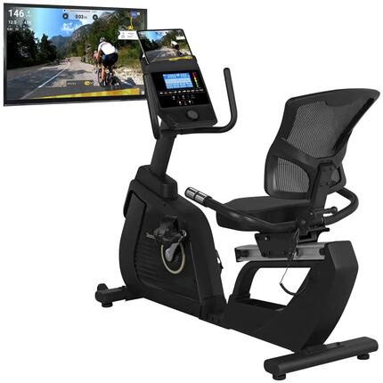 Vélo d'appartement semi-allongé connecté - Cykling P14 Comfort - Inertie 14 kg