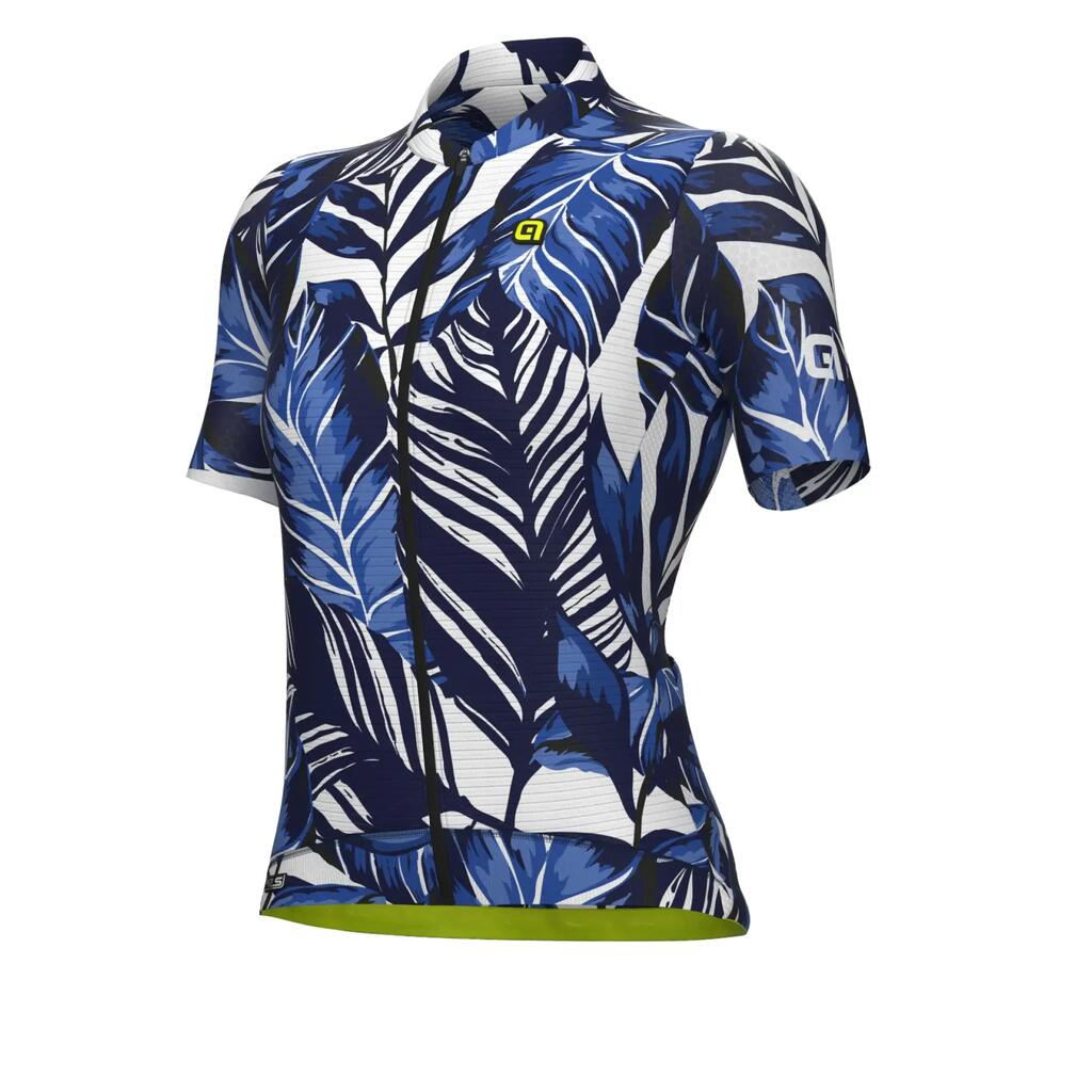 Ale Clothing Leaf PR-S Women's Short-Sleeve Cycling Jersey, Blue
