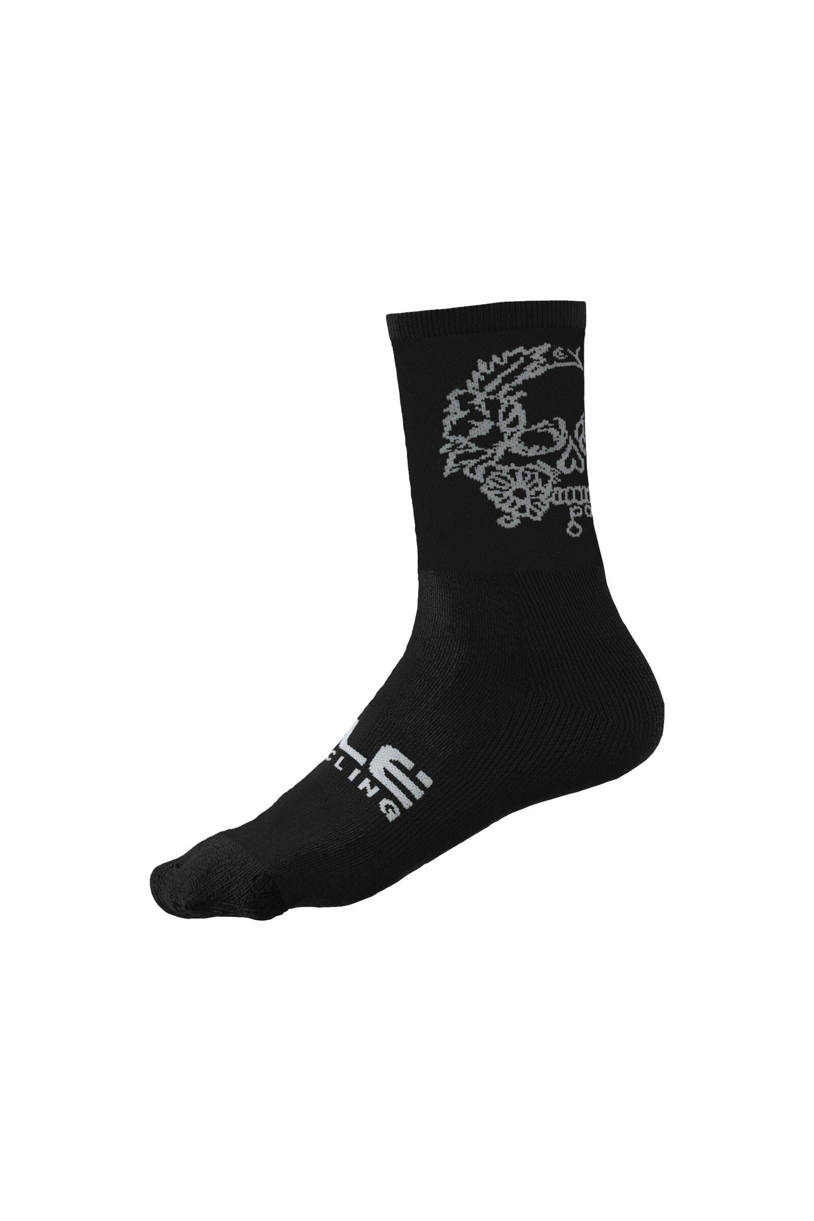 Alé Skull negru șosete de ciclism L21182401 44-47 EU