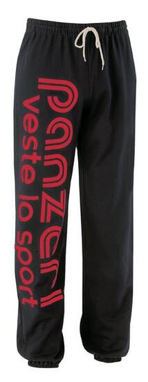 Pantalon Jogging Panzeri Uni H - Noir / Rouge XS