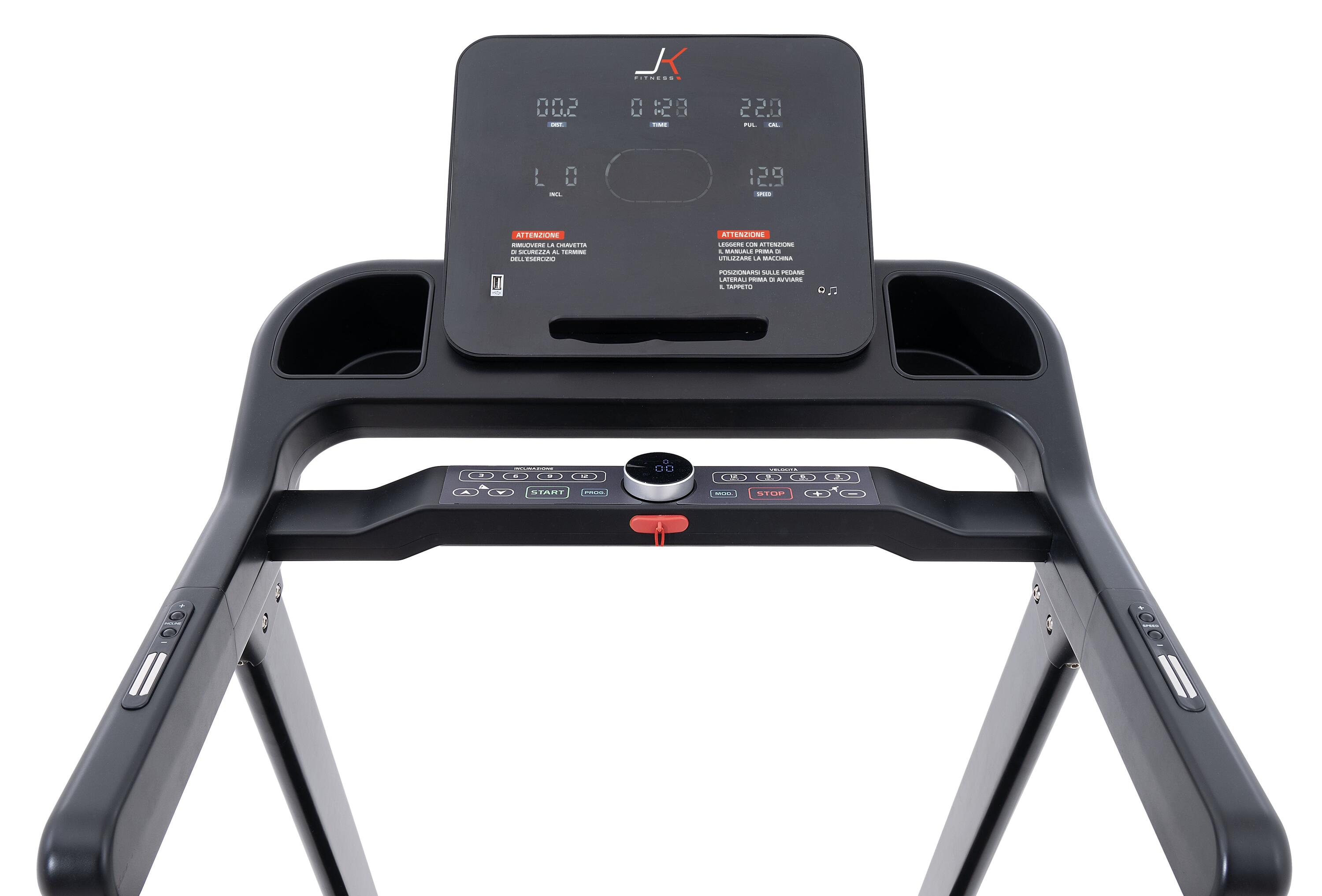 Tapis roulant JK Fitness JK 124 Compatibile APP Zwift e Kinomap 4/7
