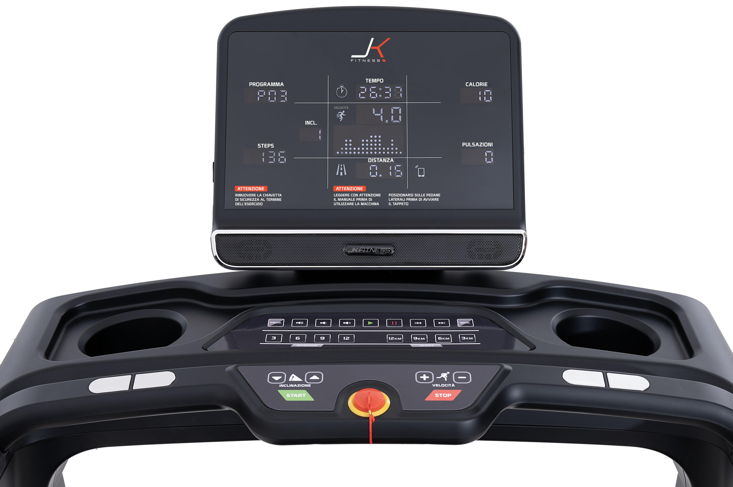 Tapis roulant JK Fitness JK 174 Compatibile APP Zwift e Kinomap 3/7
