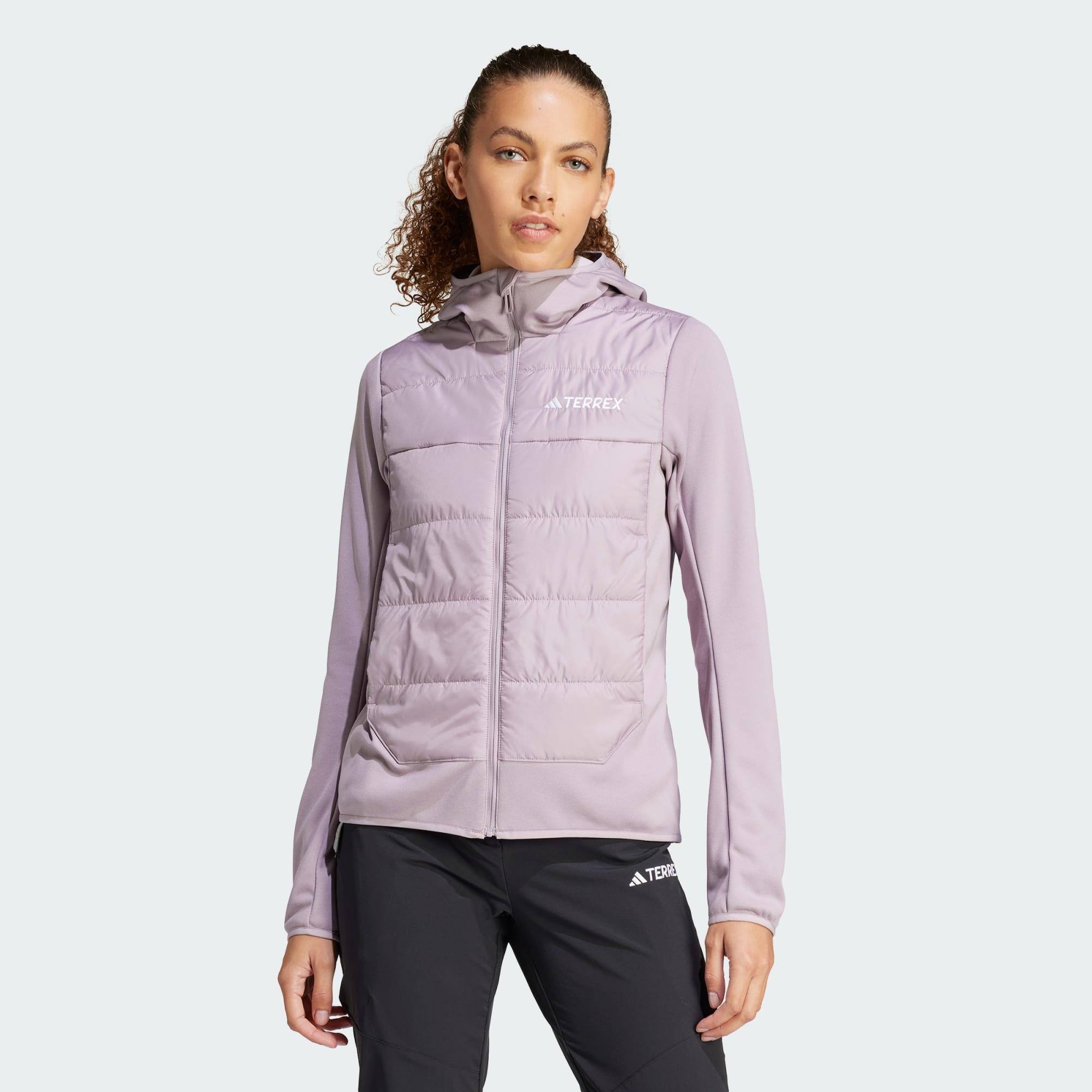 Adidas - Veste À Capuche Isolante Hybride Terrex Multi - Veste - Mauve|rose - 42 M/l - Decathlon