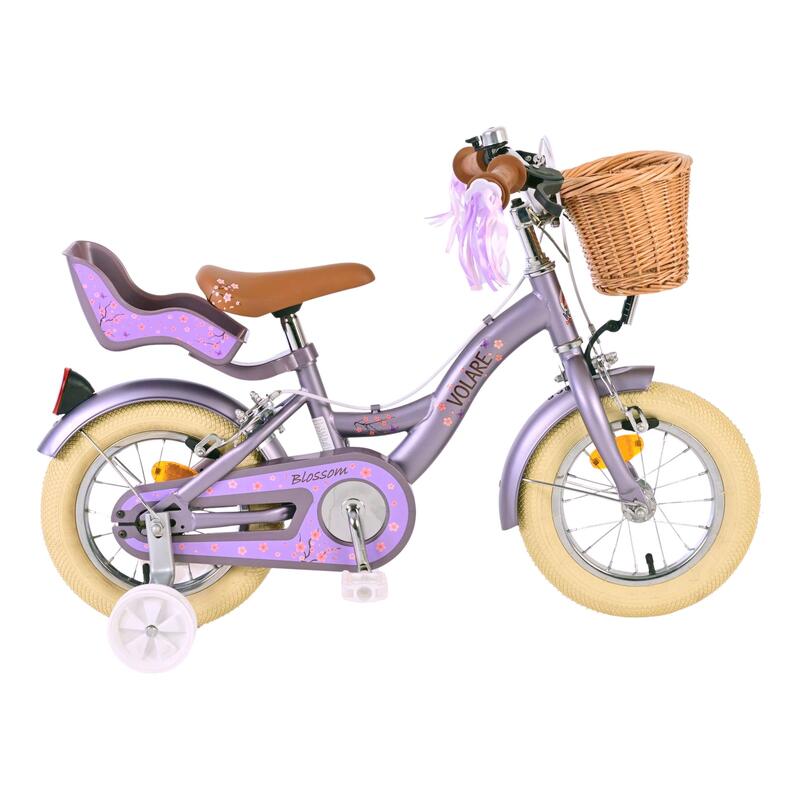 Vélo Enfant 12 pouces Volare Blossom 3 ans Violet