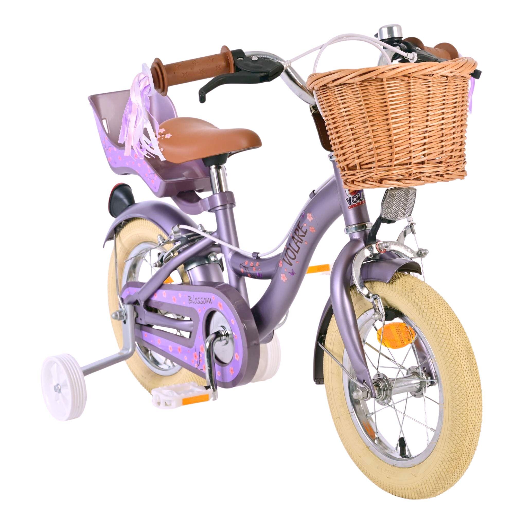 Bicicleta Criança 12 polegadas Volare Blossom 3 Anos Roxo 2/5