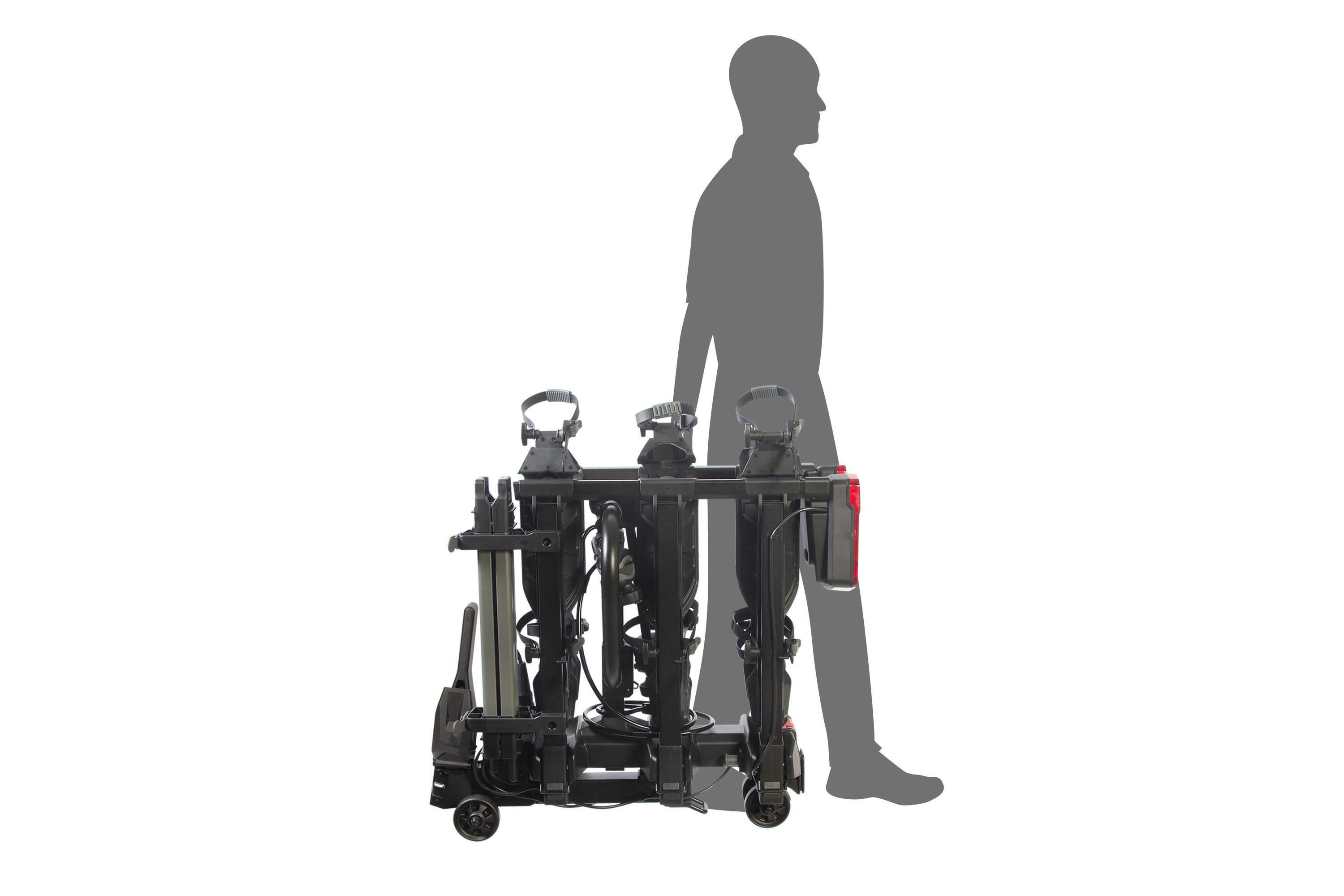 E-Scorpion pro3 faltbarer Fahrradträger für 3 Elektrofahrräder 4/7