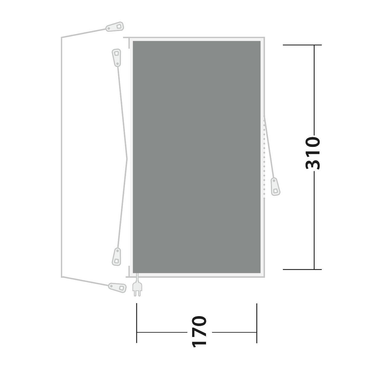 Outwell Cozy Carpet - San Diego Tent Flooring 7/7
