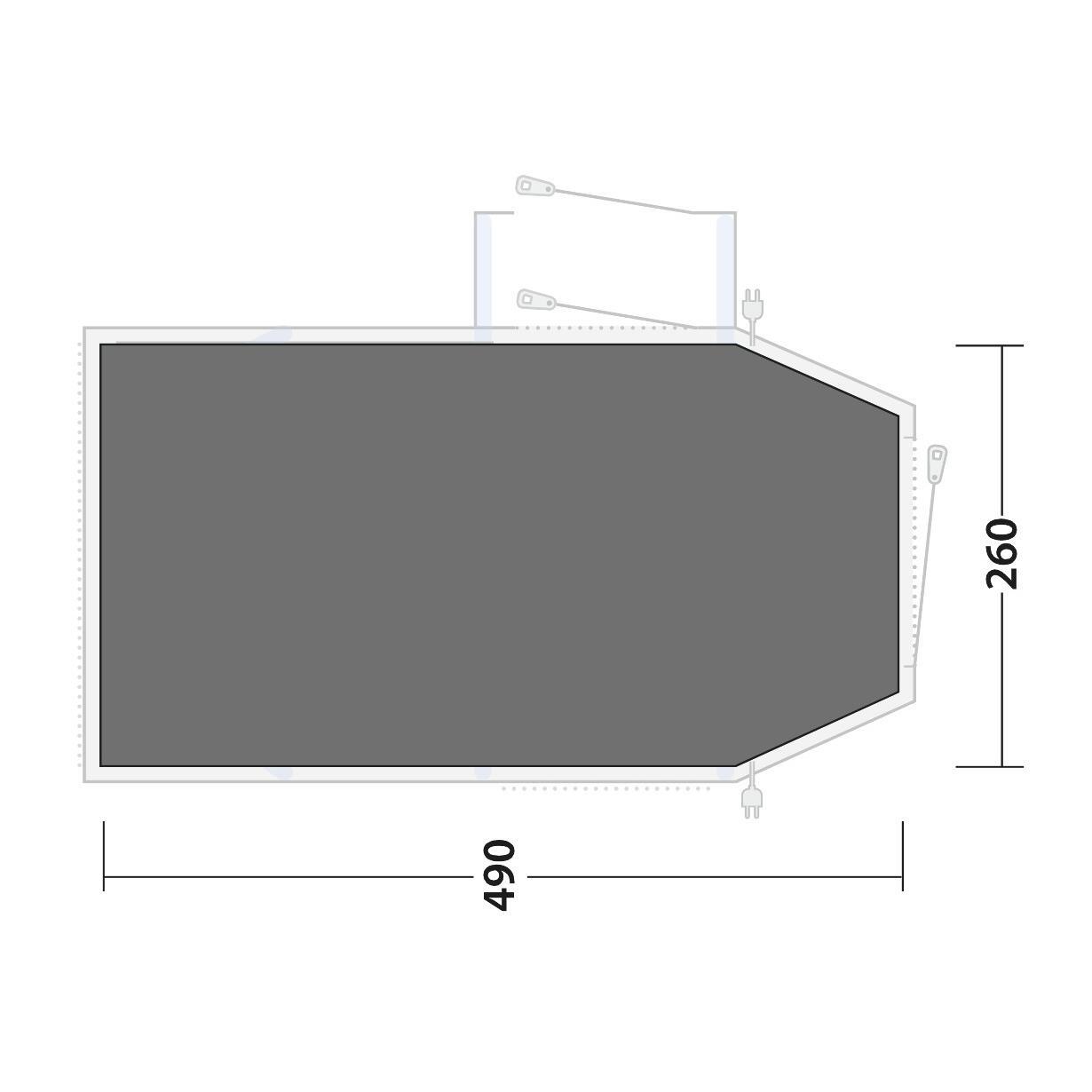 Outwell Footprint Montana 4 Air 3/3