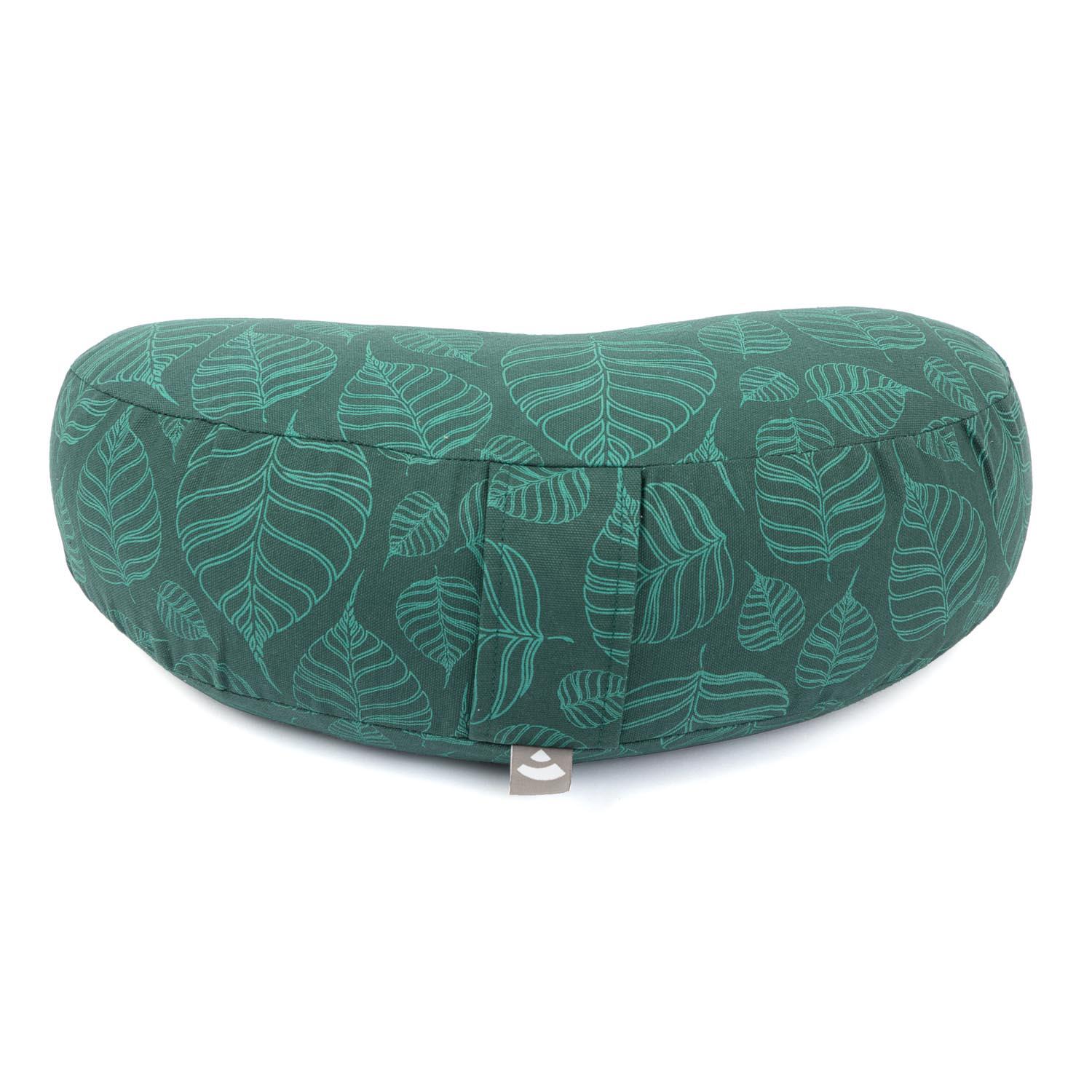 Maharaja Collection: Design Meditationskissen YOGI MOND Bodhi Leaves, deep green 2/6