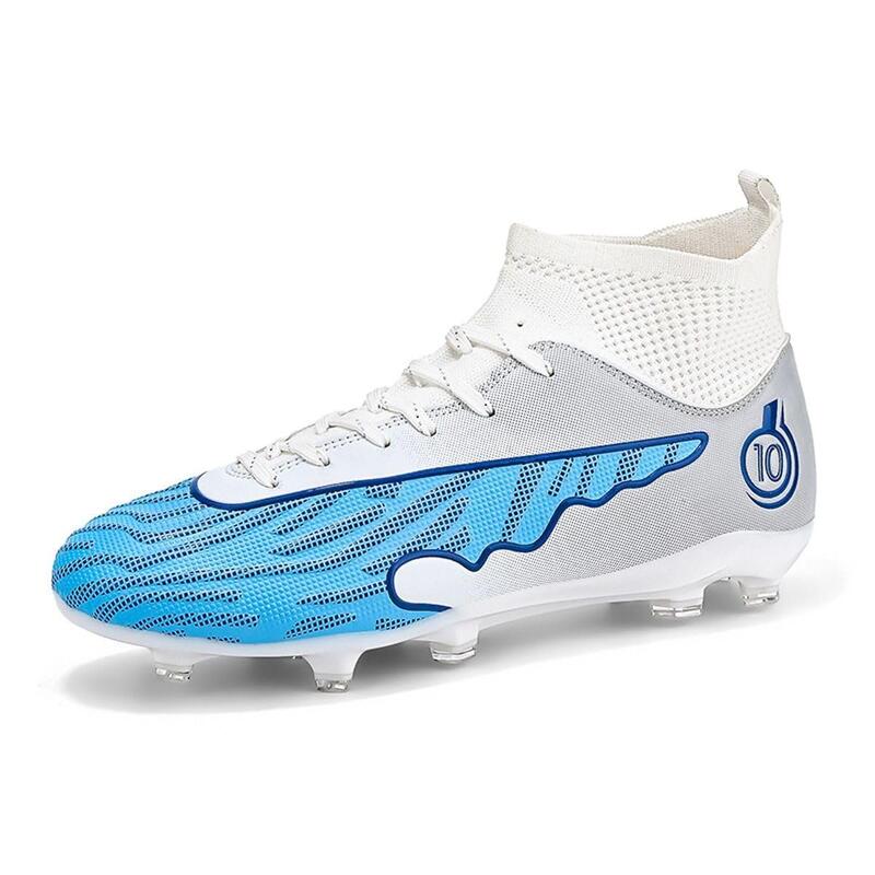 Ghete de fotbal MBrands, 8.1 cu glezna , crampoane, alb 38