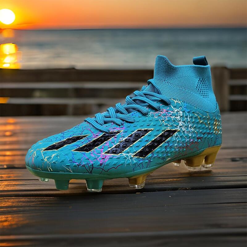 Ghete de fotbal Sky Wing, 9701 cu glezniera, crampoane , verde 33