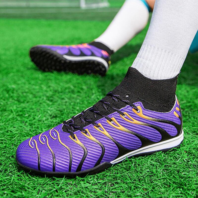 Ghete de fotbal MBrands, 7.8 cu glezna  pentru teren sintetic, mov 42