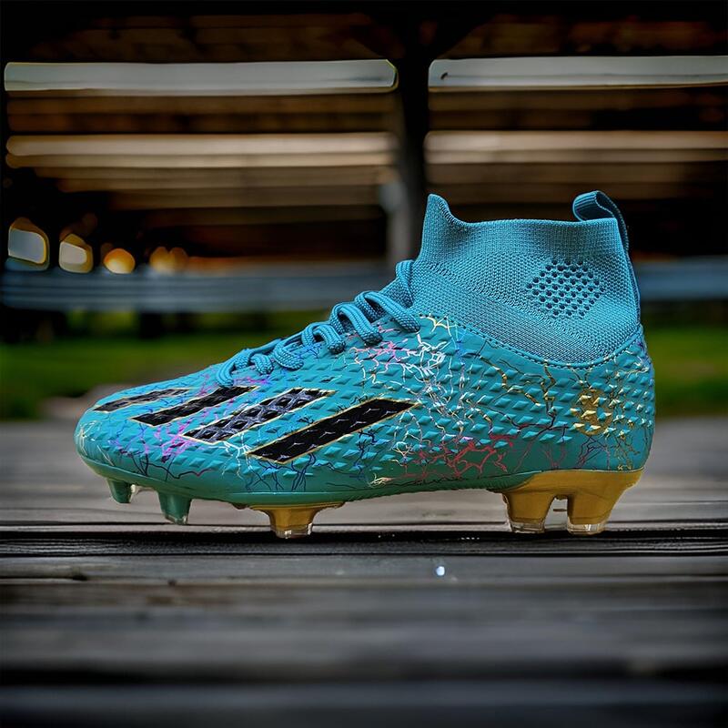 Ghete de fotbal Sky Wing, 9701 cu glezniera, crampoane , verde 33
