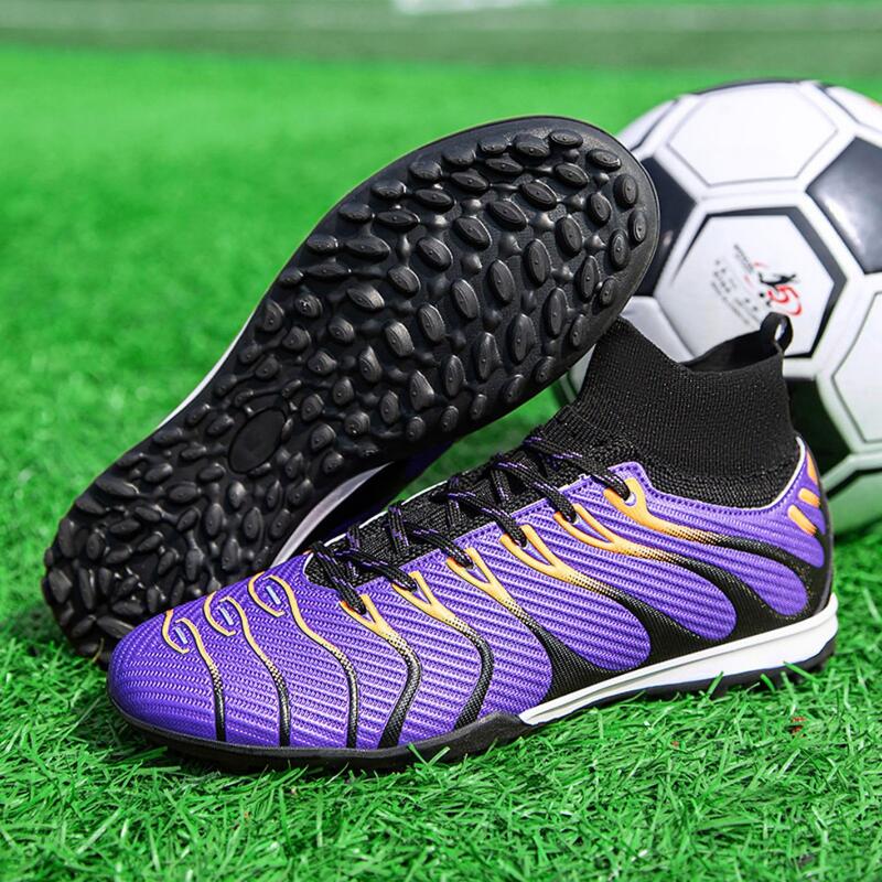 Ghete de fotbal MBrands, 7.8 cu glezna  pentru teren sintetic, mov 42