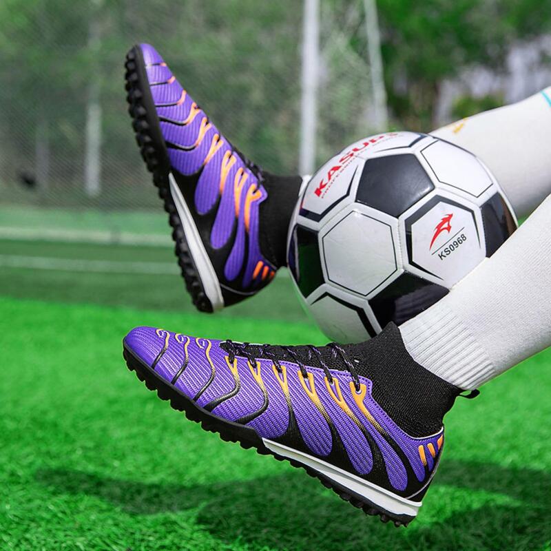 Ghete de fotbal MBrands, 7.8 cu glezna  pentru teren sintetic, mov 42