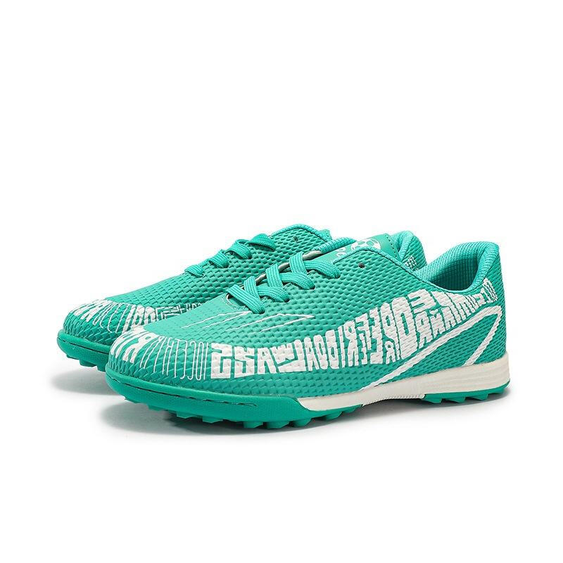 Ghete de fotbal copii, MBrands, 7.7  pentru teren sintetic, verde 37