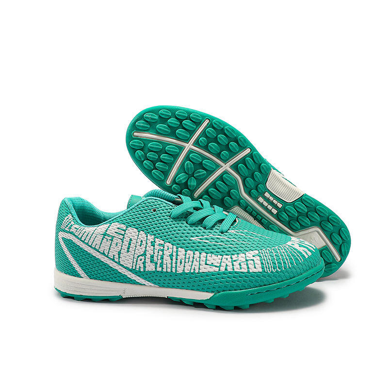 Ghete de fotbal copii, MBrands, 7.7  pentru teren sintetic, verde 37