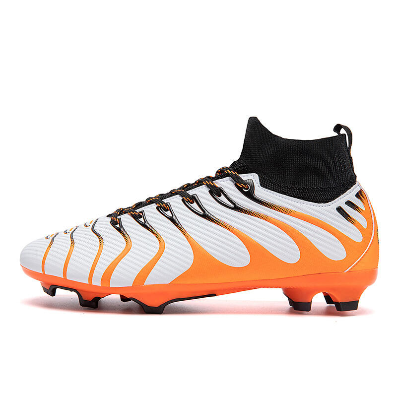 Ghete de fotbal MBrands, 7.9 cu glezna , crampoane , alb 35