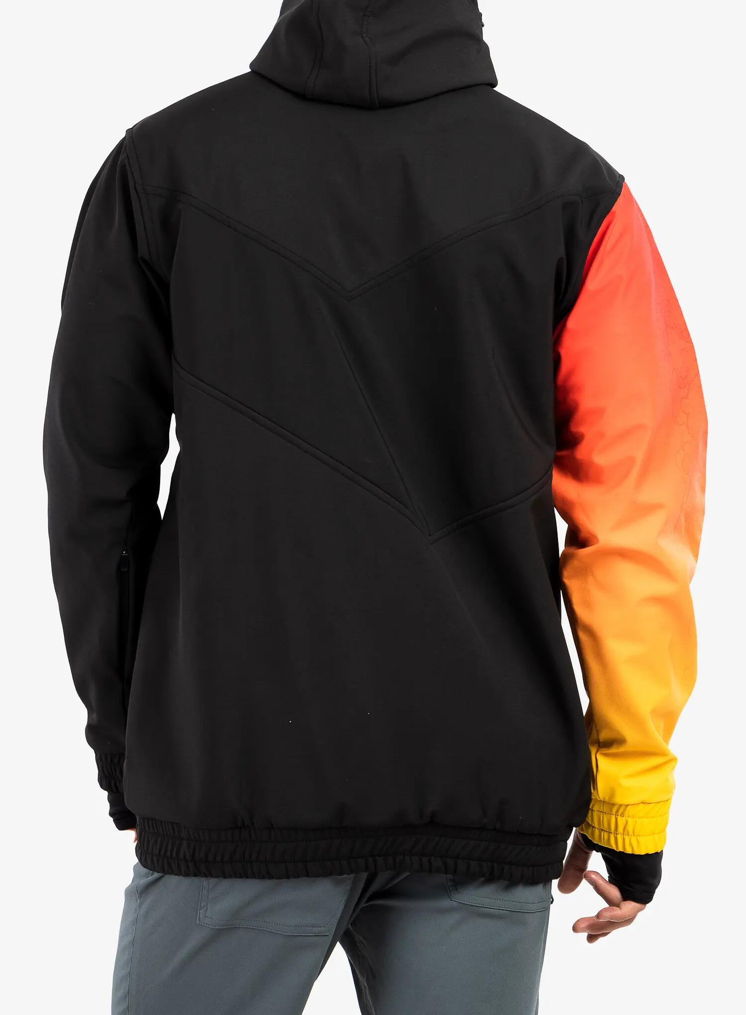 Geaca softshell MAJESTY Softshell Shadow, Negru/Rosu 4/7
