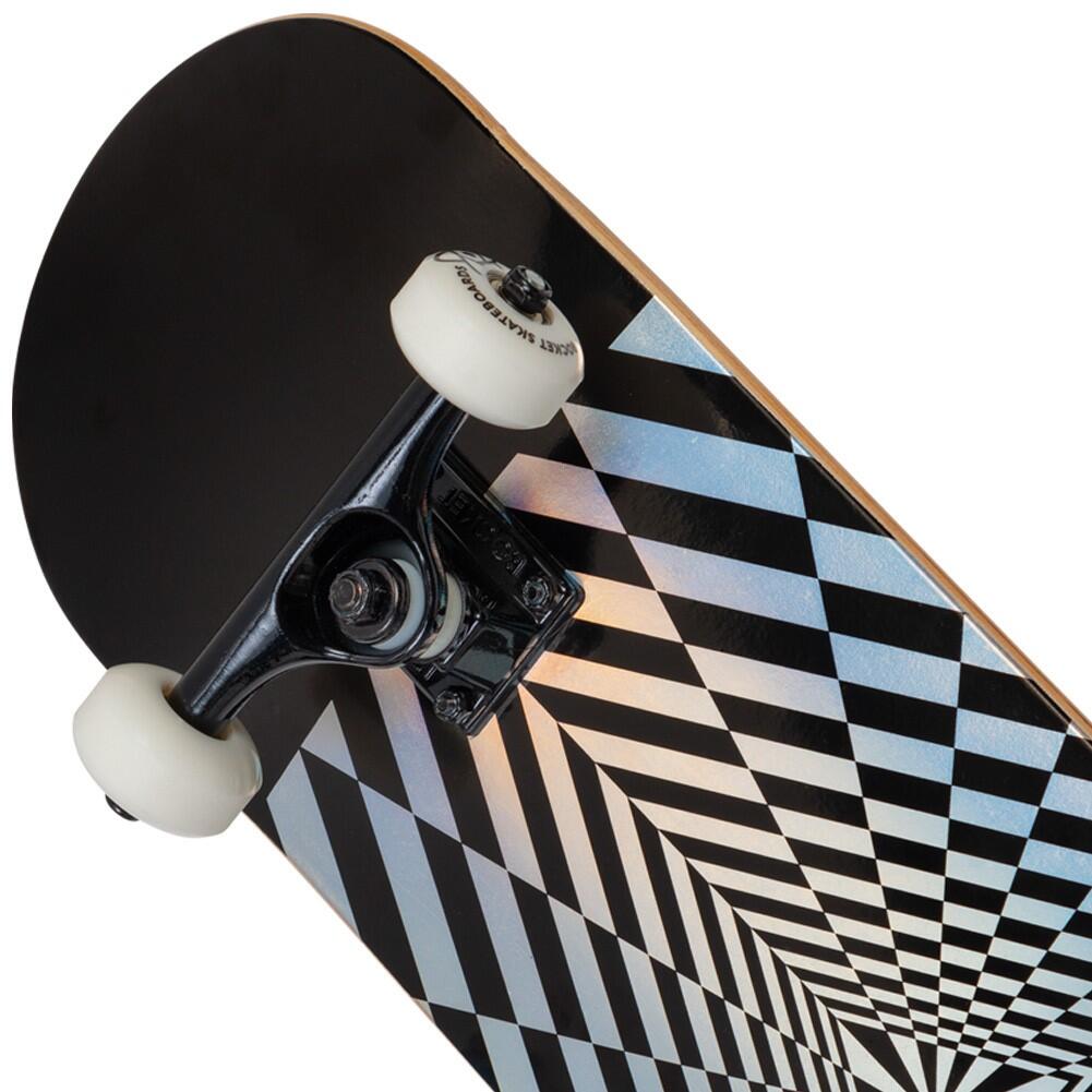 Rocket Prism Foil Silver 7.75" Skateboard 5/5