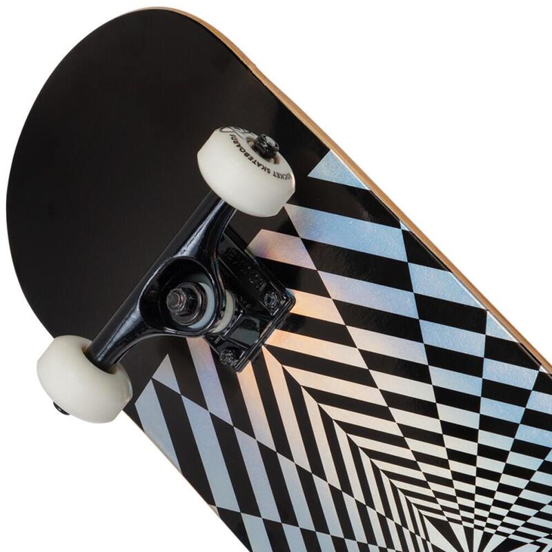 Rocket Prism Foil Silver 7.75" Skateboard