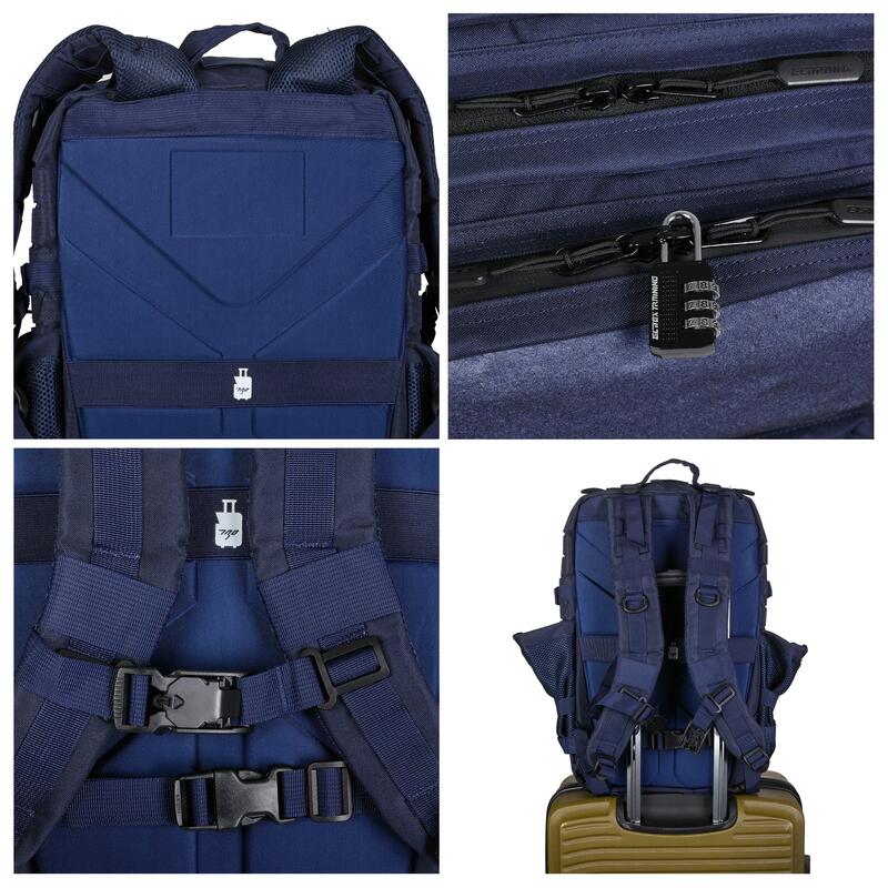 Rucsac Elitex Training V2 Blue 45L cabina impermeabil