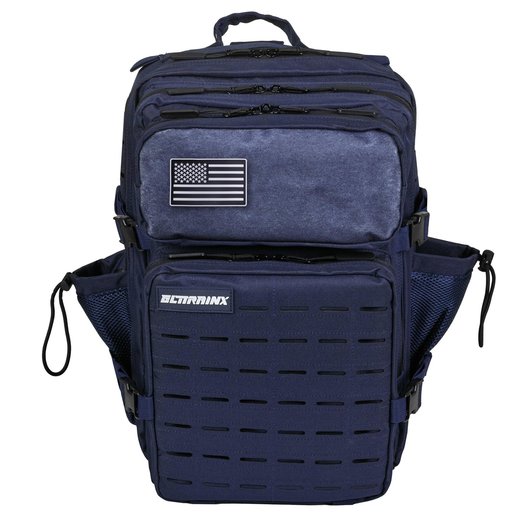 ELITEX TRAINING Mochila tática militar ELITRAINX V2 AZUL 45L -Desporto e viagens