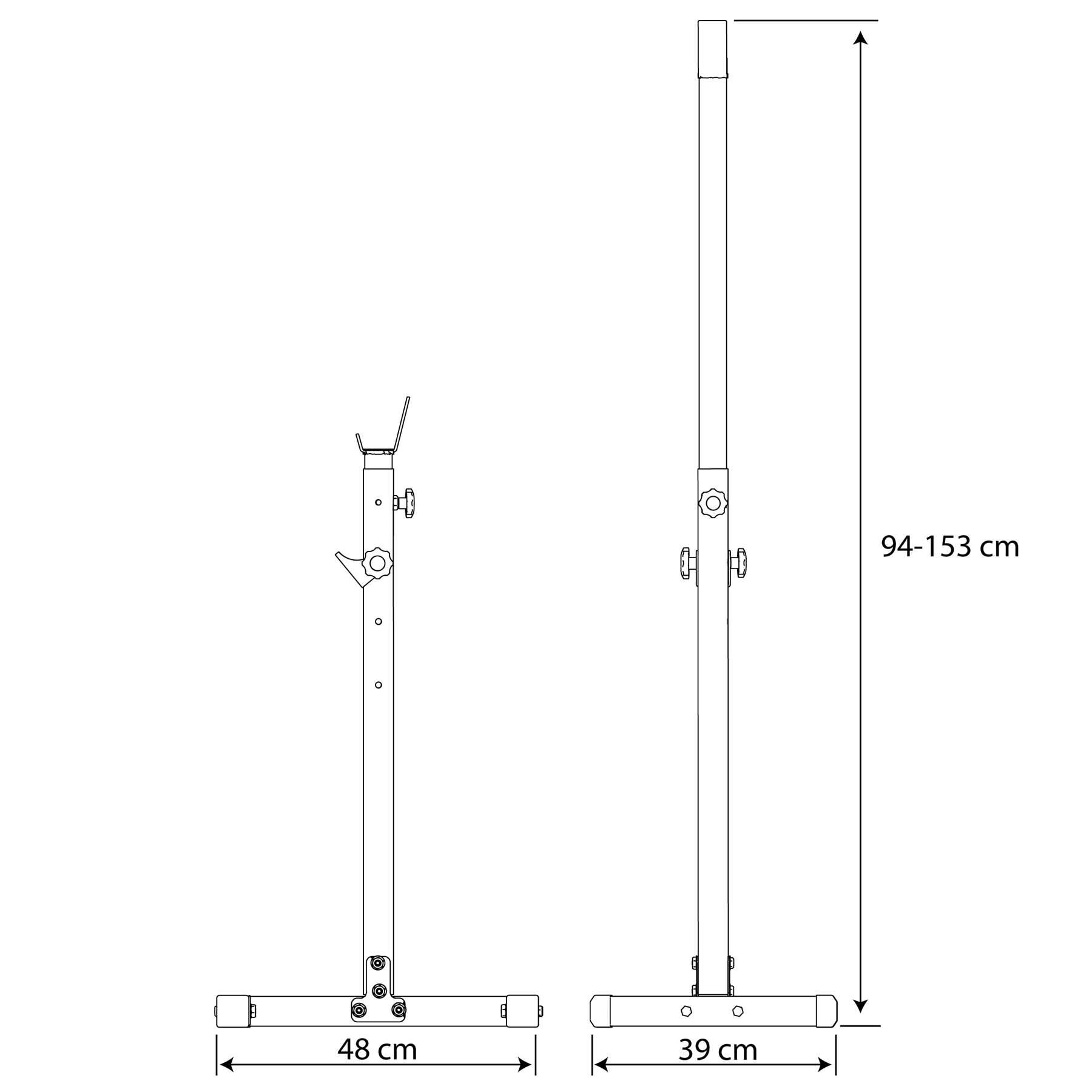 Langhantelständer mit Langhantelablage I Squat Rack 7/7