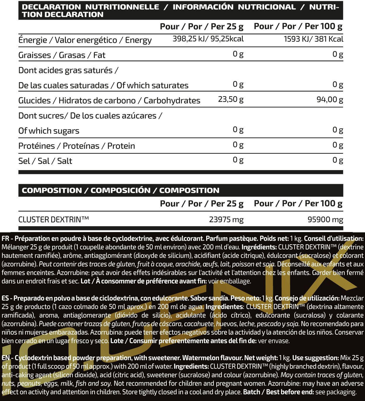 Ciclodextrin - 1 Kg Sandia IO.Genix 2/3