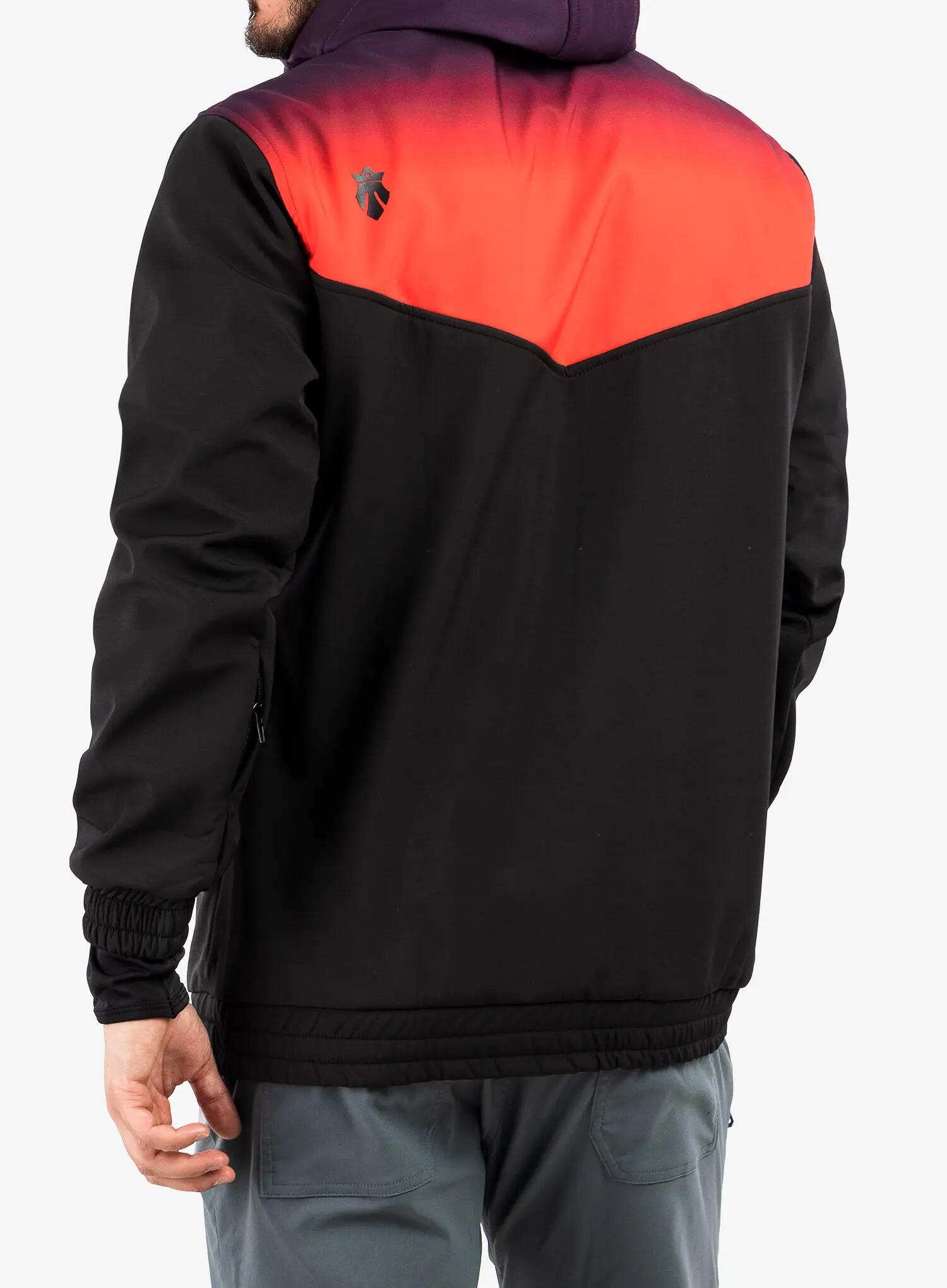 Geaca softshell MAJESTY Softshell Anorak, Negru/Rosu 2/7