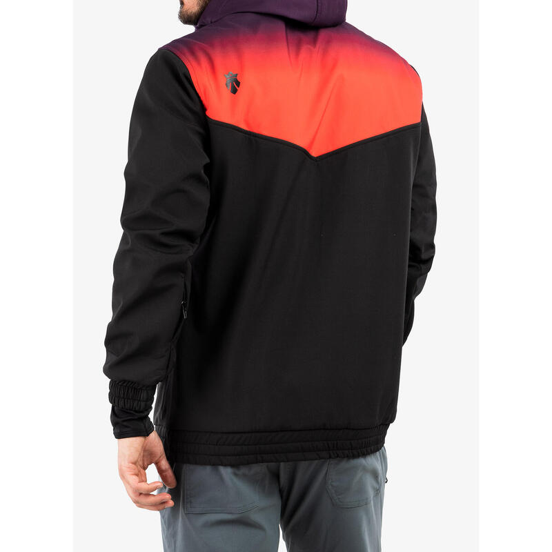 Geaca softshell MAJESTY Softshell Anorak, Negru/Rosu
