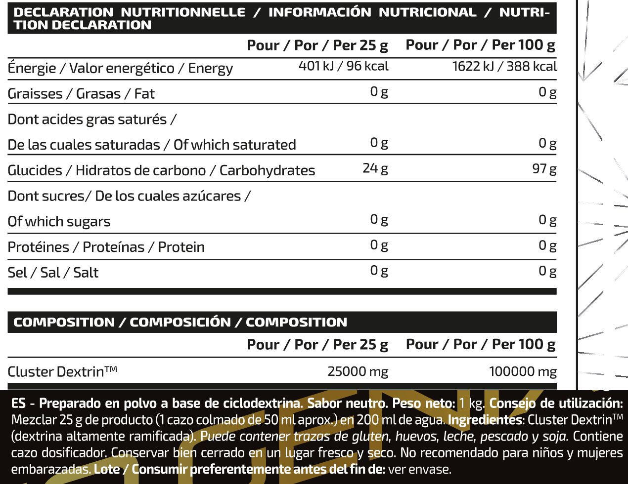 Cyklodekstryna - 1 kg neutralna IO.Genix