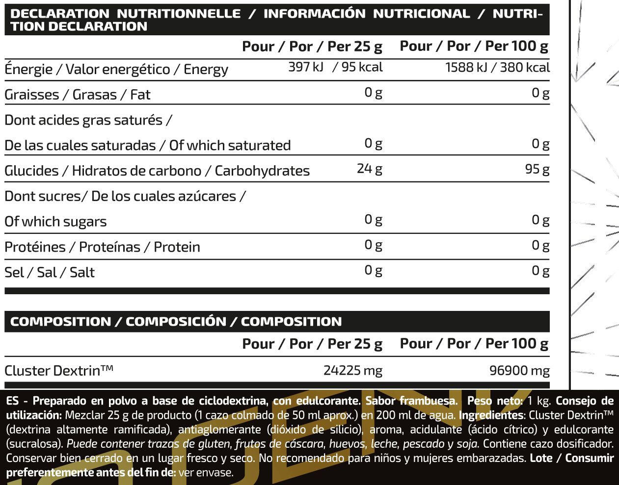 Ciclodextrine - 1 kg Framboise Rouge de IO.Genix 2/3