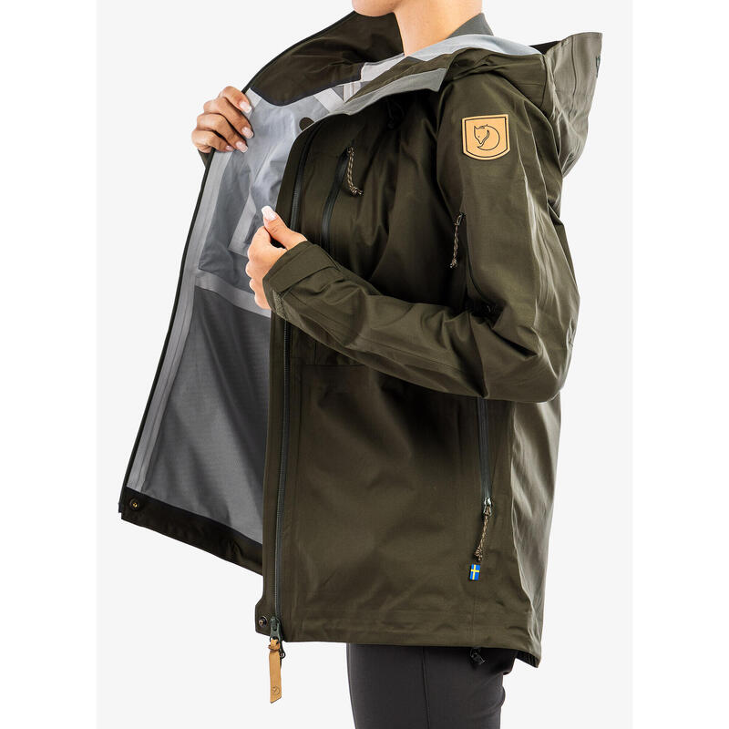 Dzseki Fjällräven Keb Eco-Shell Zöld