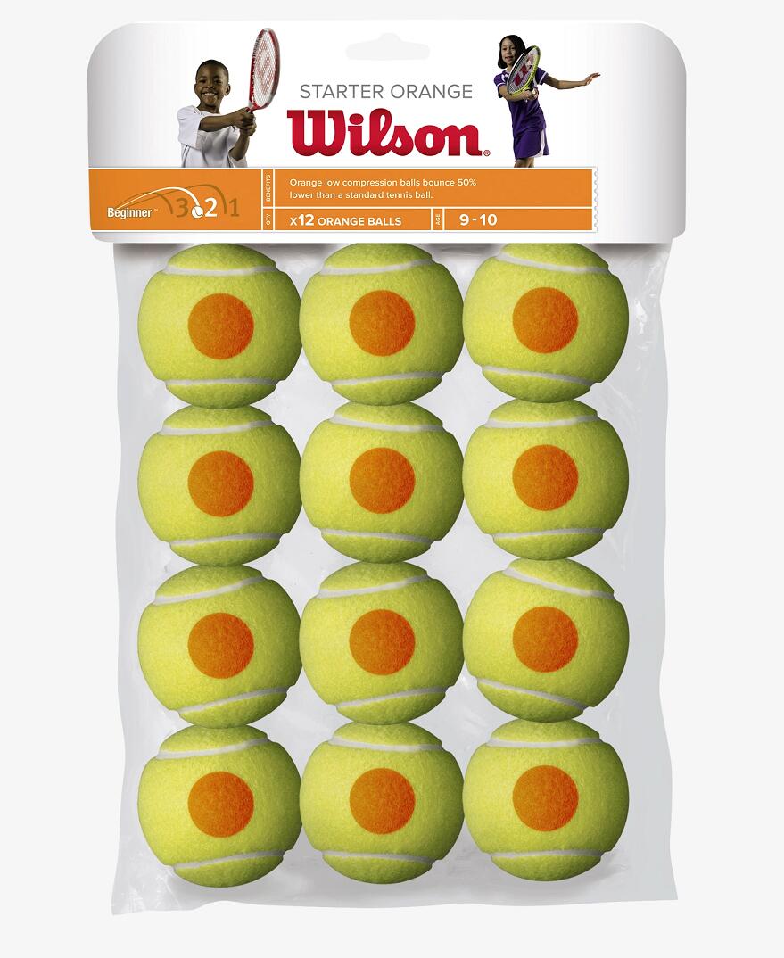 WILSON Wilson Starter Tour Orange Tennis Balls - 12 Pack