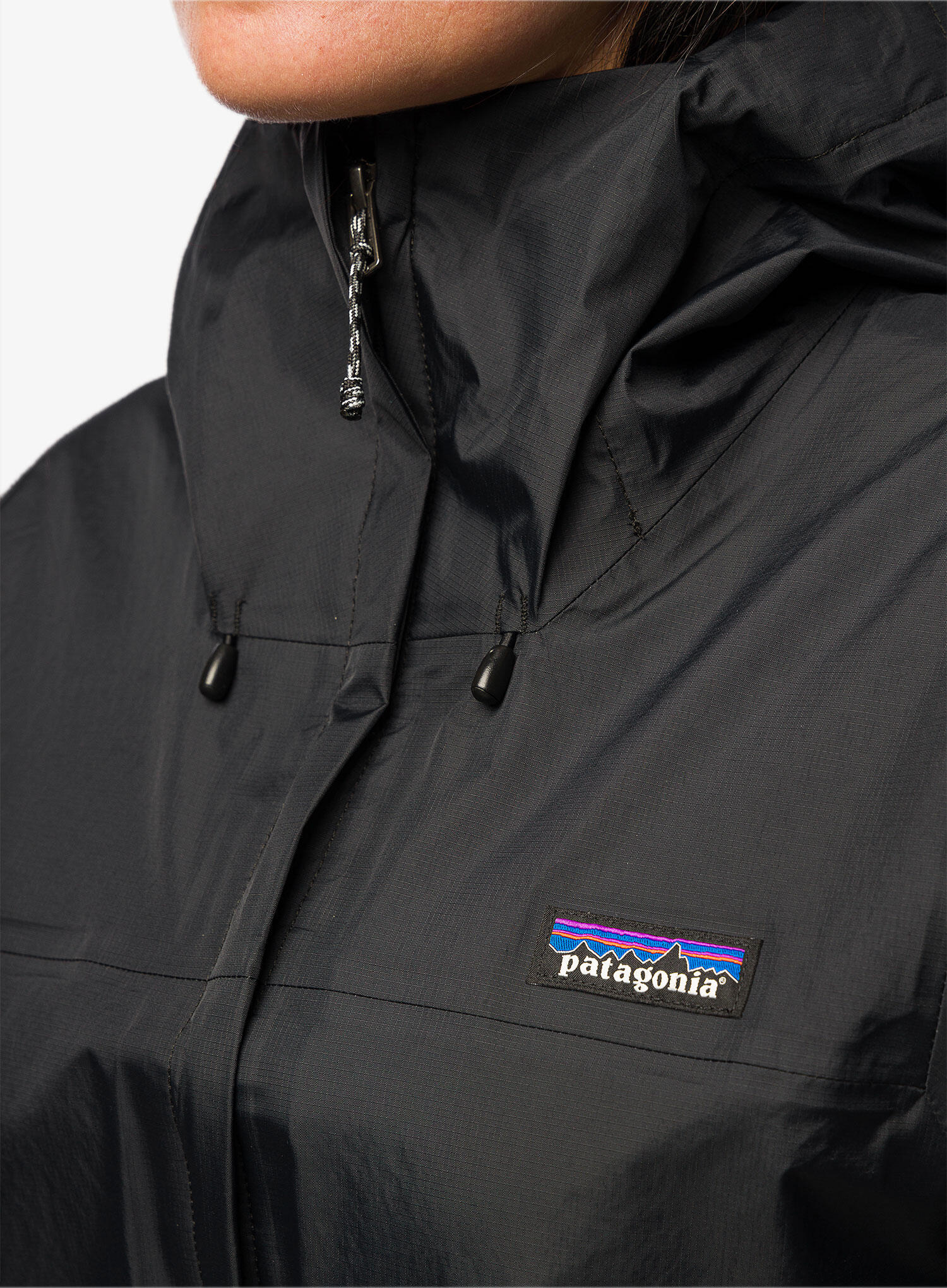 Parka Patagonia Torrentshell noire femme 7/7