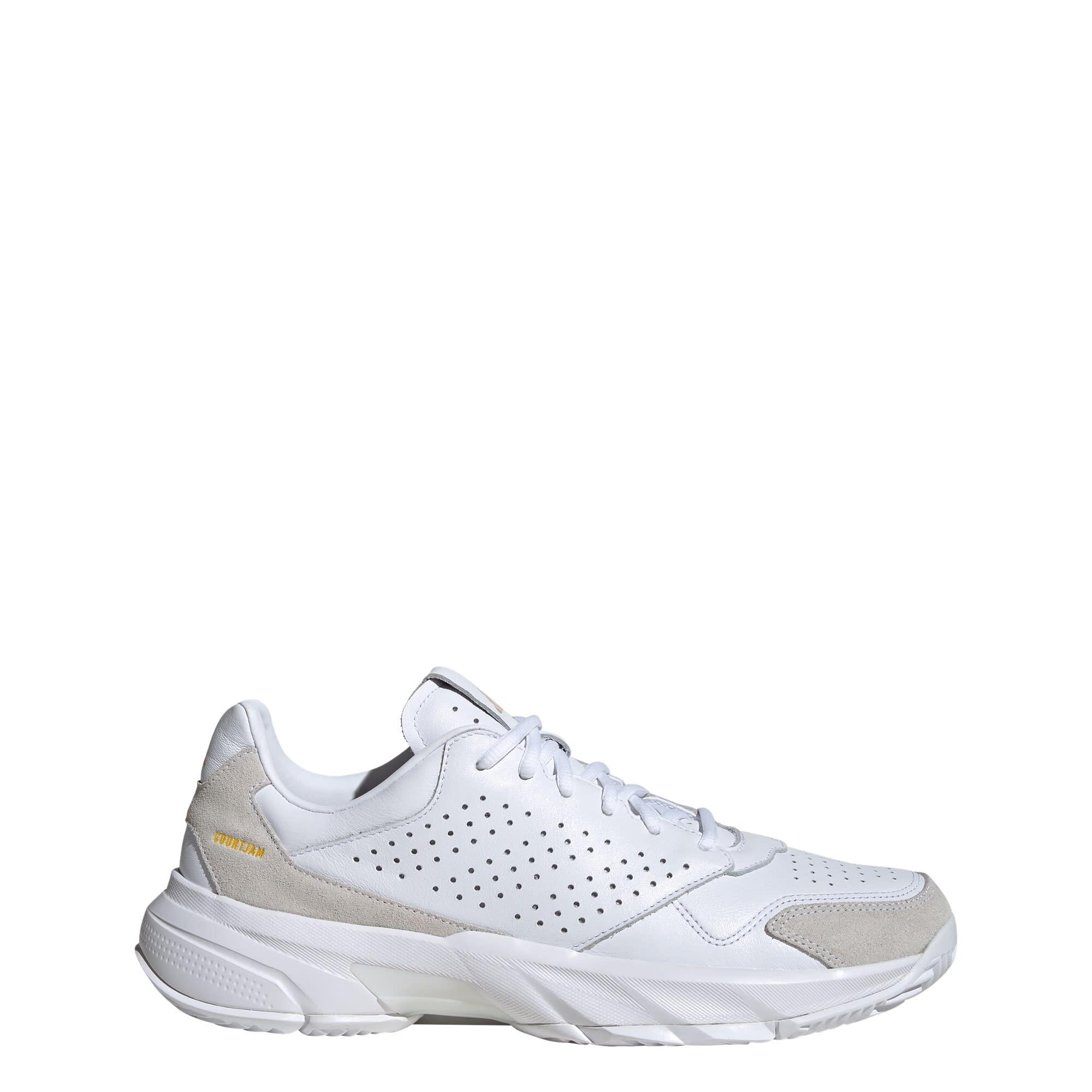 Adidas - Chaussure De Tennis Courtjam Control 3 Premium - Chaussures De Sport - Blanc - 46 - Decathlon