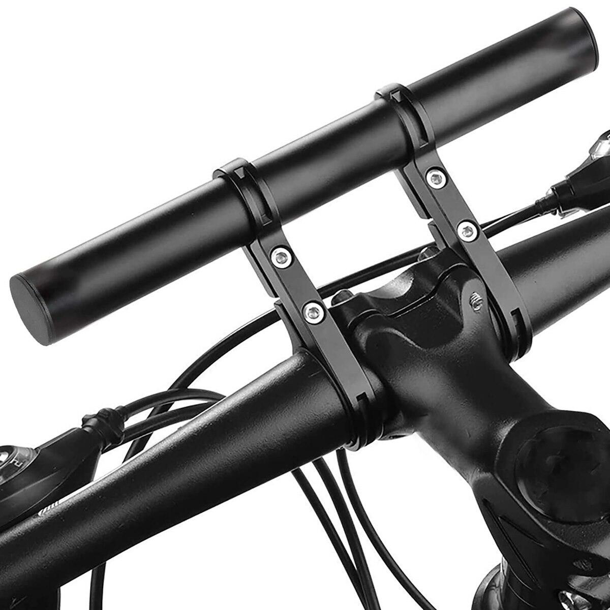 Przedłużenie kierownicy rowerowej, uchwyt na rower 20 cm czarny