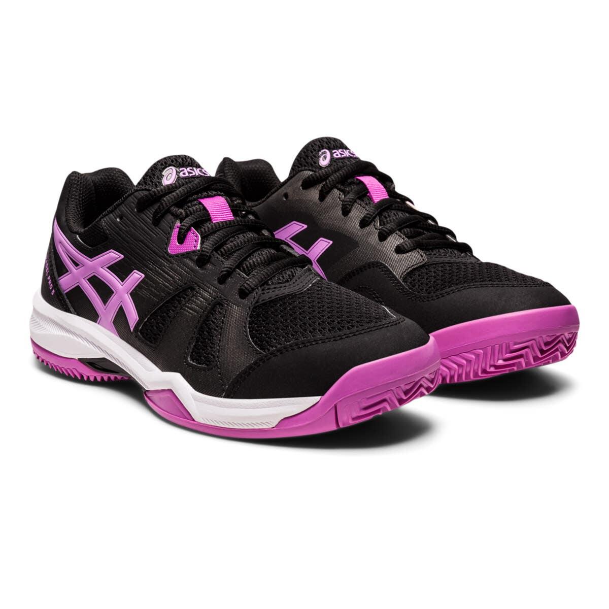 Asics Gel Padel Pro 5 Negro Morado Mujer 1042a200 002 4/7