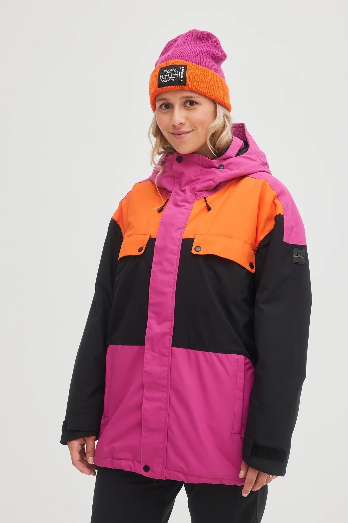Combinaison de ski O’Neill femme rose et noir 2/7