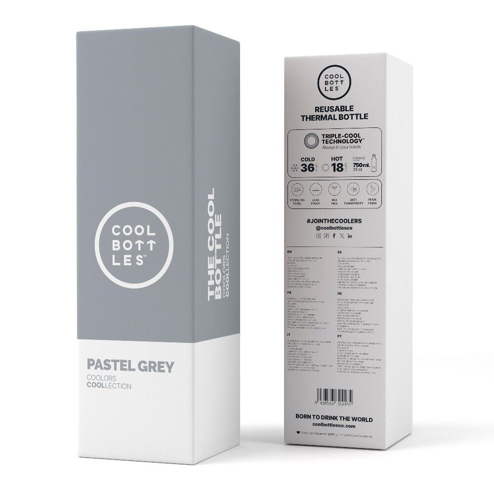 Botella Térmica Acero Inox. Sin BPA. Con envío gratis. Mono Black 750ml 4/4