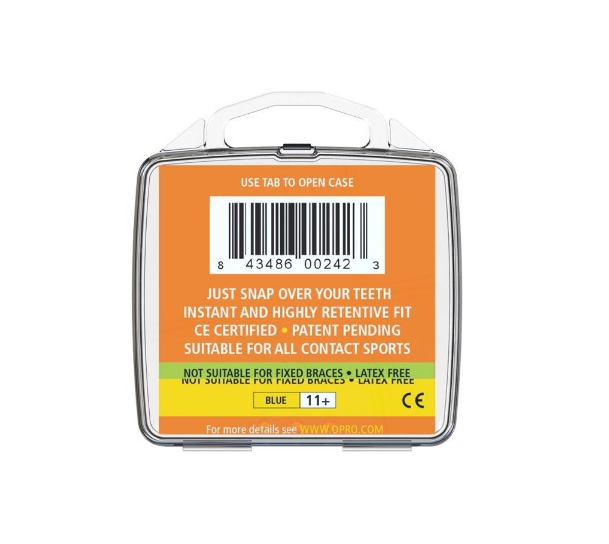 Protège-dents OPRO Snap-Fit Adulte – Bleu électrique 3/5