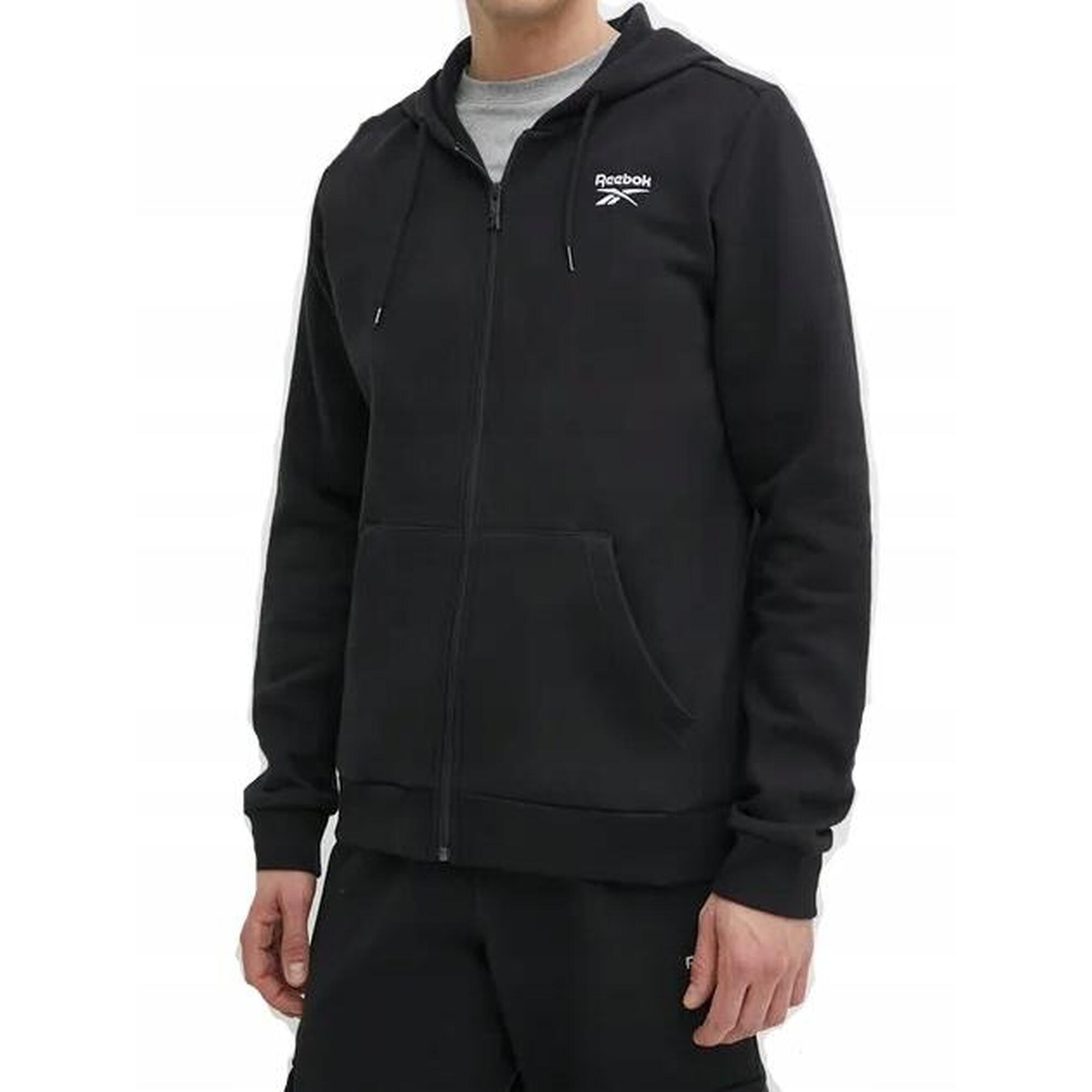 Reebok - Sweat-shirt De Sport Reebok Pour Homme, Bleu Marine, Avec Capuche - Sweat-shirt - Noir - Decathlon