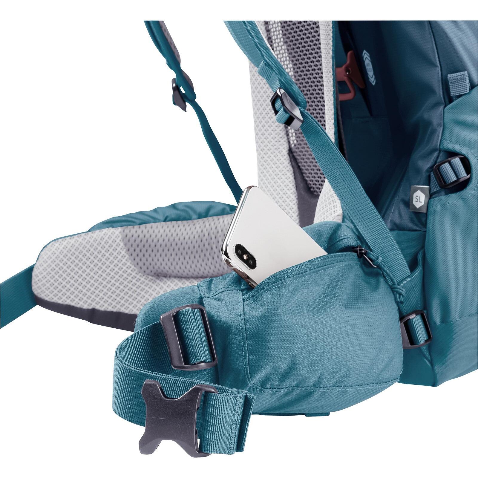 Plecak trekkingowy damski Deuter Futura Air Trek 45 + 10 SL - marine/lake 6/7