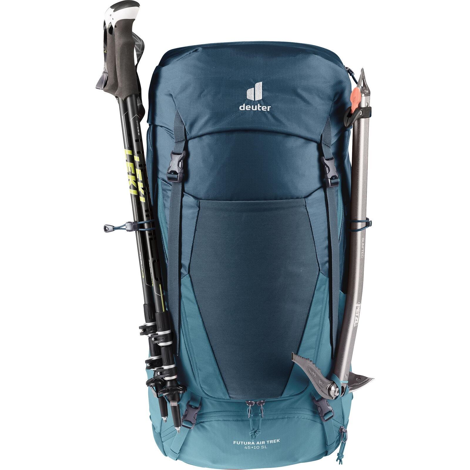 Plecak trekkingowy damski Deuter Futura Air Trek 45 + 10 SL - marine/lake 5/7