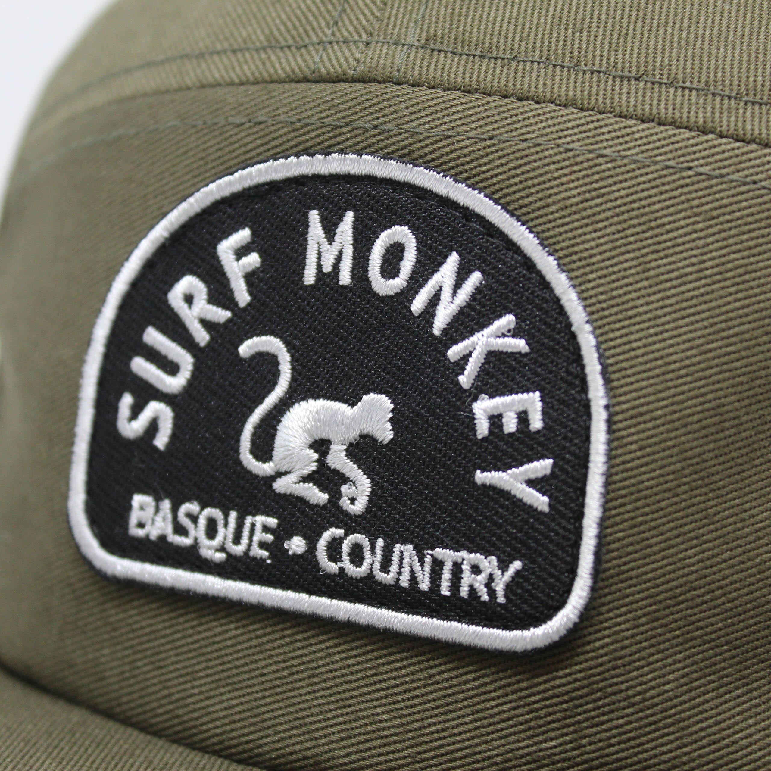Gorra 5 Paneles - Visera Plana - Jockey / Adulto / Talla única (Verde Oliva) 3/4