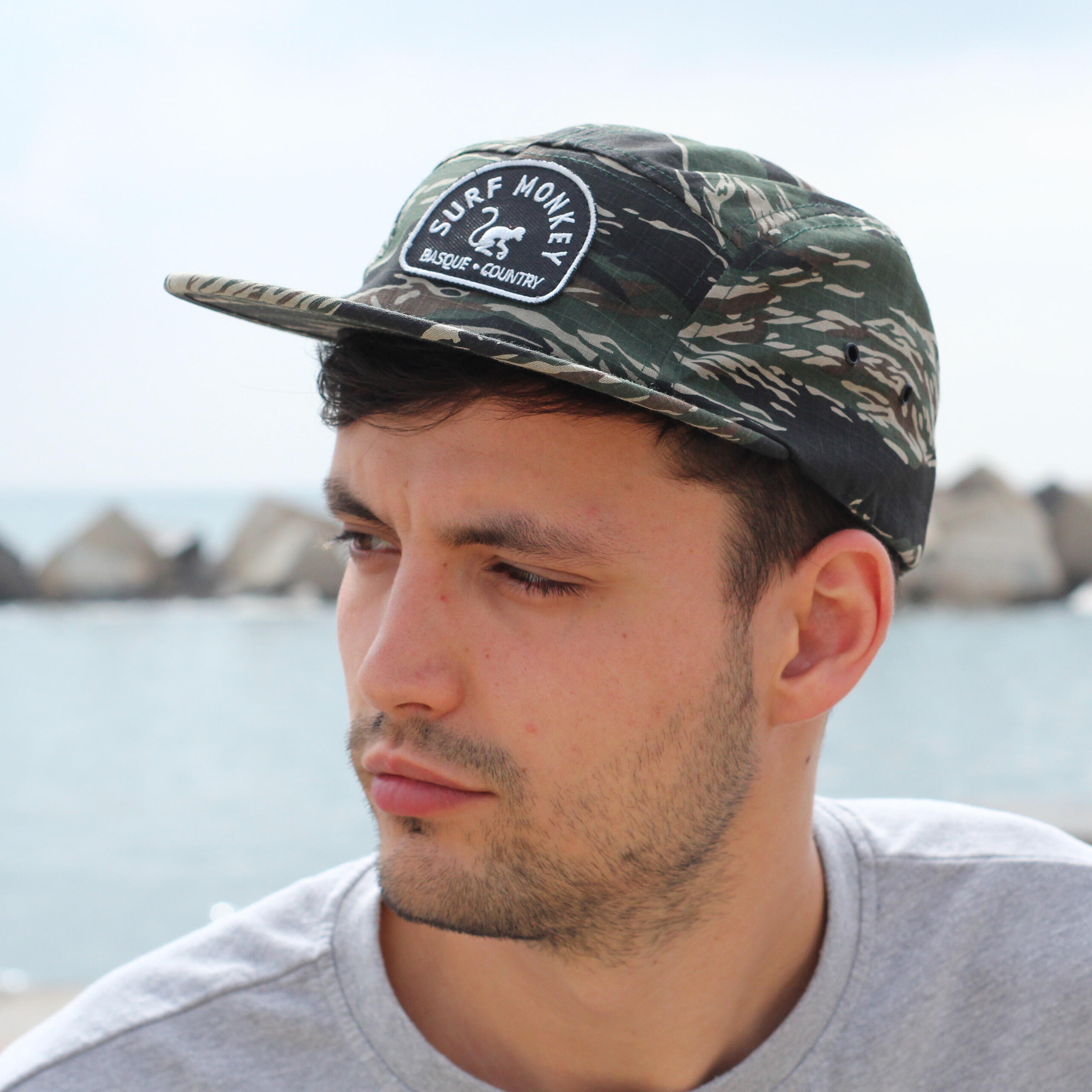 Gorra 5 Paneles - Visera Plana - Jockey / Adulto / Talla única (Camuflaje) 3/5