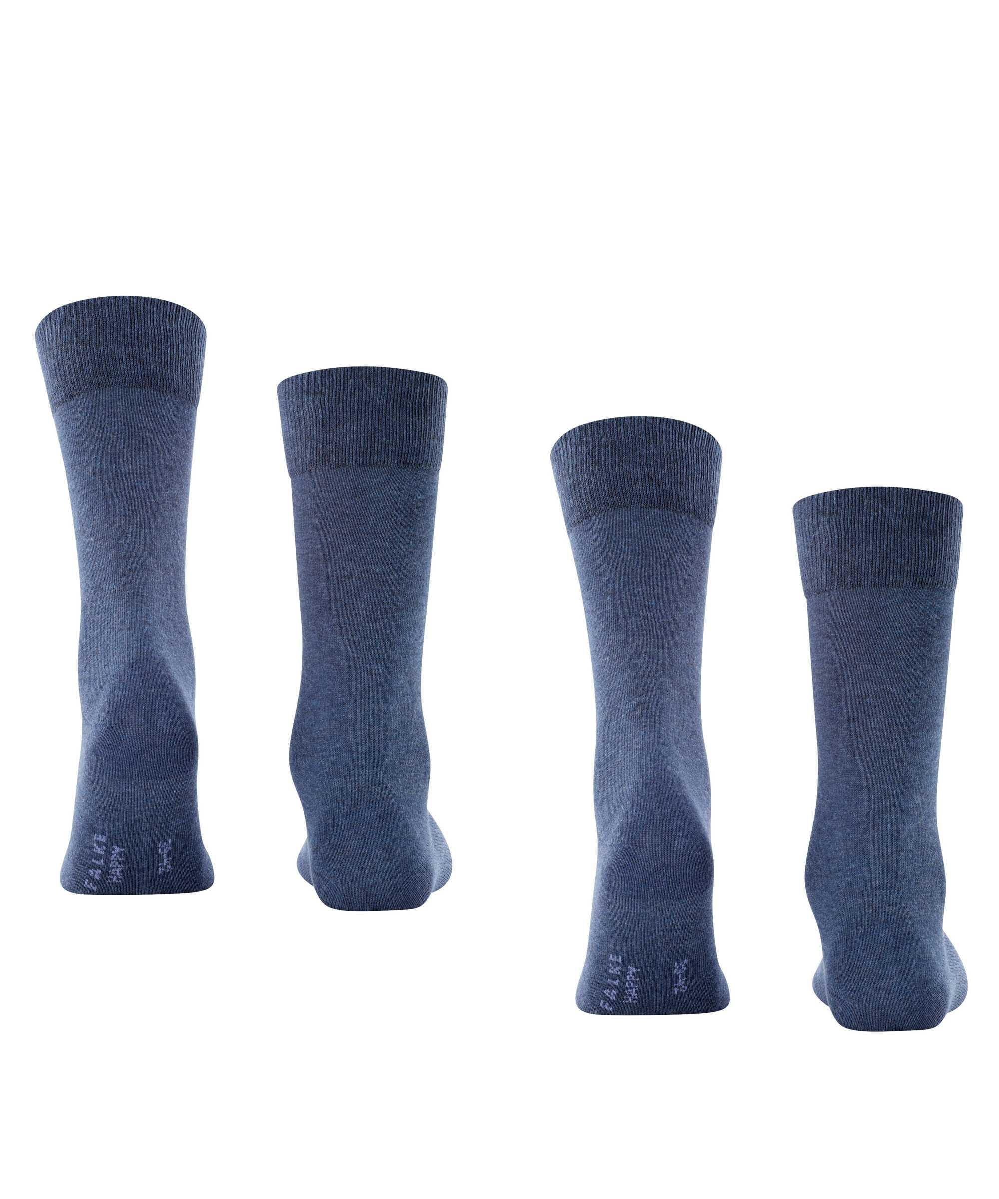 Happy heren sokken 2-pack – Navy Melee – 39-42 2/4