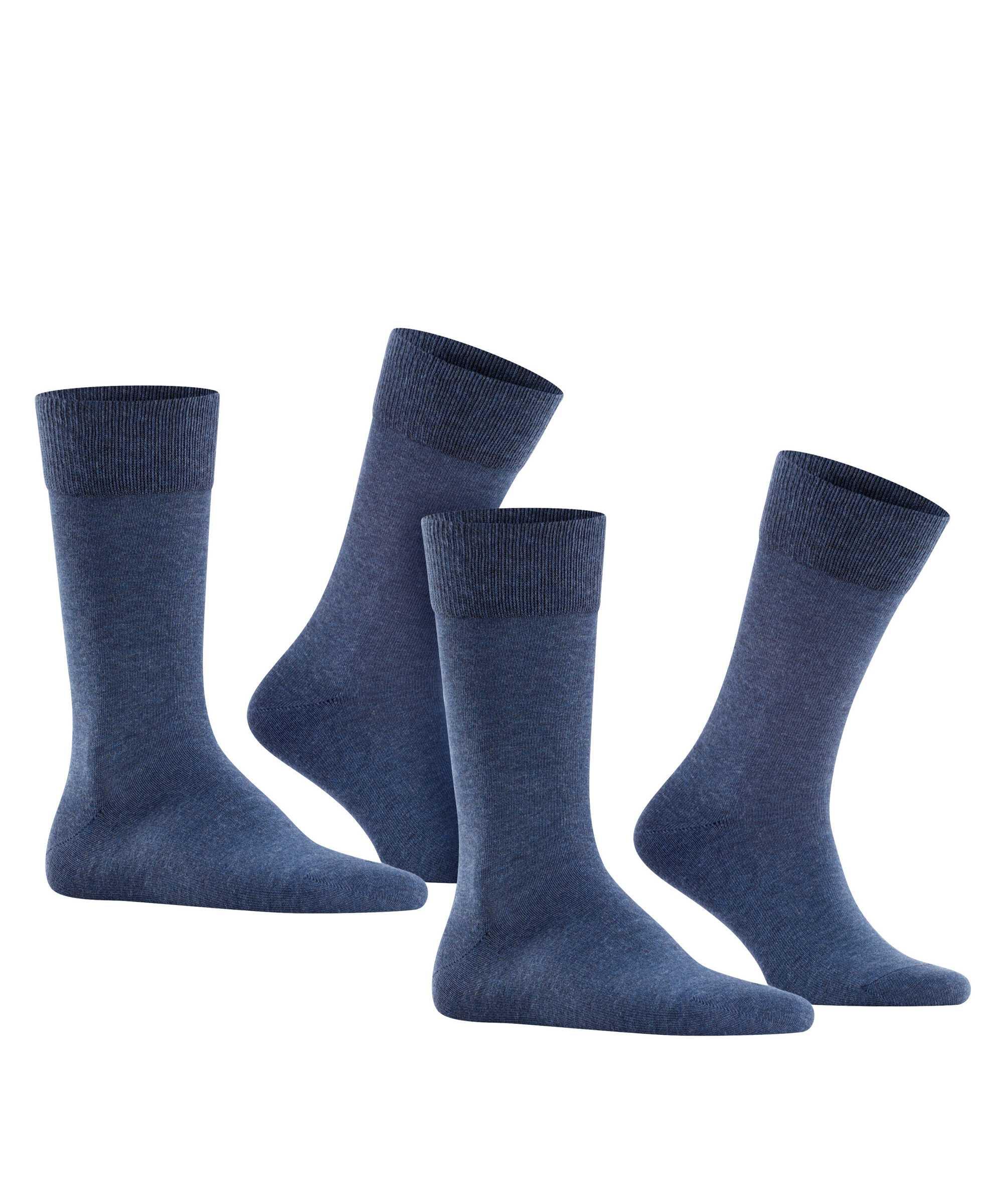Happy heren sokken 2-pack – Navy Melee – 39-42 3/4